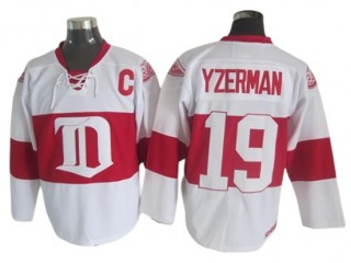 Detroit Red Wings #19 Steve Yzerman 2009 Vintage CCM Jersey - White