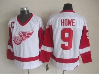 Detroit Red Wings #9 Gordie Howe 2002 Vintage CCM Jersey - Red/White