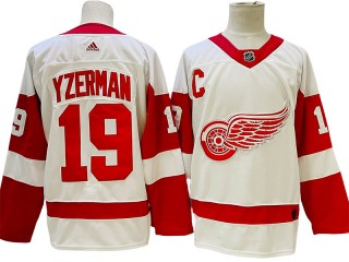 Detroit Red Wings #19 Steve Yzerma White Jersey