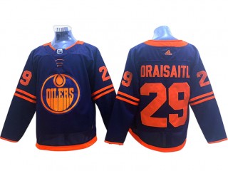 Edmonton Oilers #29 Leon Draisaitl Navy Alternate Jersey