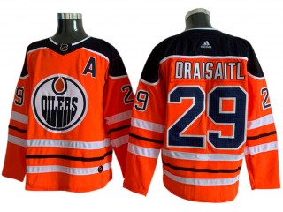 Edmonton Oilers #29 Leon Draisaitl Orange Home Jersey