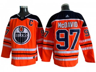 Edmonton Oilers #97 Connor McDavid Orange Home Jersey