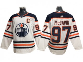 Edmonton Oilers #97 Connor McDavid White Away Jersey