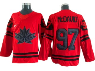 2022 Winter Olympics Team Canada #97 Connor McDavid Red Hockey Jersey
