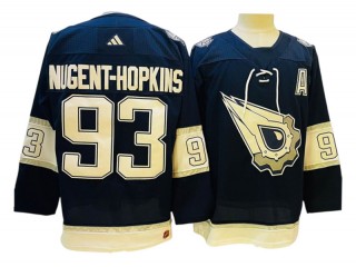 Edmonton Oilers #93 Ryan Nugent-Hopkins Navy Reverse Retro Jersey