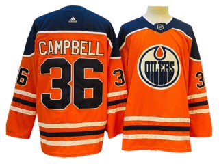 Edmonton Oilers #36 Jack Campbell Orange Home Jersey