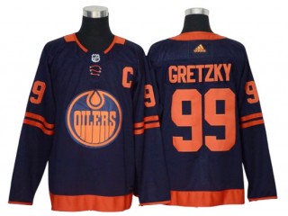 Edmonton Oilers #99 Wayne Gretzky Navy Alternate Jersey
