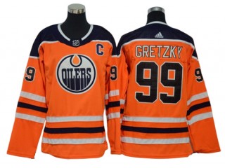 Edmonton Oilers #99 Wayne Gretzky Orange Home Jersey