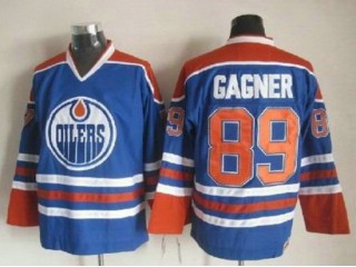 Edmonton Oilers #89 Sam Gagner Vintage CCM Jersey - Blue/White