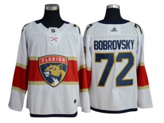 Florida Panthers #72 Sergei Bobrovsky White Away Hockey Jersey
