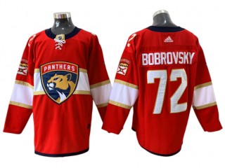 Florida Panthers #72 Sergei Bobrovsky Red Home Jersey