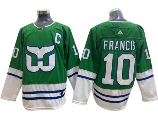 Hartford Whalers #10 Ron Francis Green Hockey Jersey