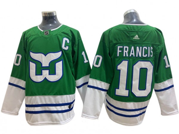 Hartford Whalers #10 Ron Francis Green Hockey Jersey