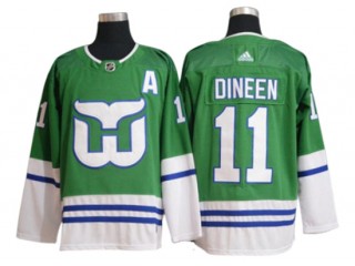 Hartford Whalers #11 Kevin Dineen Green Hockey Jersey