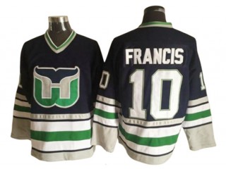 Hartford Whalers #10 Ron Francis 1984 Vintage CCM Jersey - Green/Black