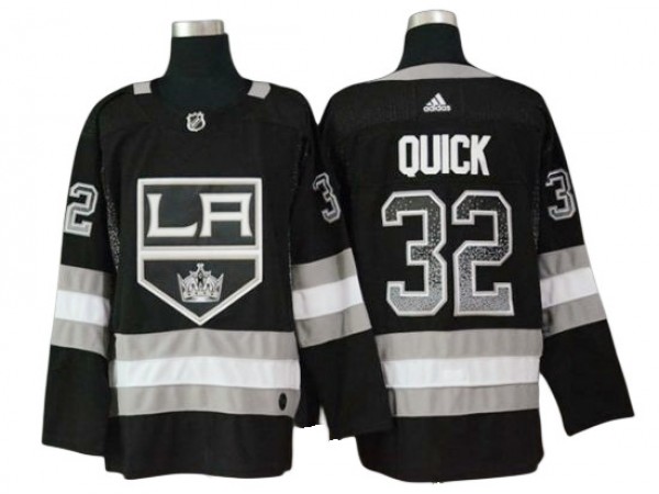 Los Angeles Kings #32 Jonathan Quick Black Drift Fashion Hockey Jersey