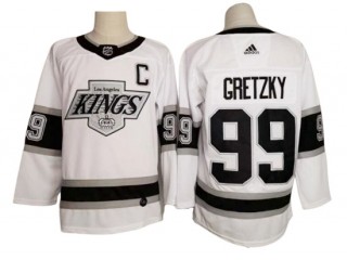 Los Angeles Kings #99 Wayne Gretzky White Heritage Premier Jersey