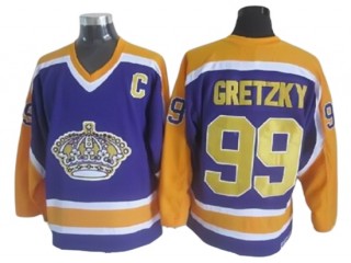 Los Angeles Kings #99 Wayne Gretzky 1980 Vintage CCM Jersey - Purple