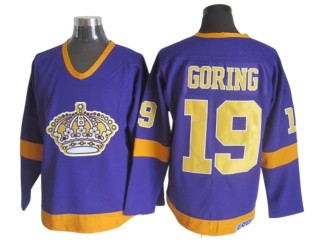 Los Angeles Kings #19 Butch Goring 1970 Vintage CCM Jersey - Yellow/Purple