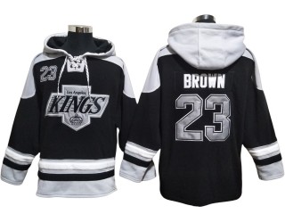 Los Angeles Kings #23 Dustin Brown Black Pullover Hoodie
