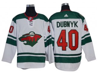 Minnesota Wild #40 Devan Dubnyk White Away Jersey