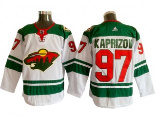 Minnesota Wild #97 Kirill Kaprizov White Away Jersey