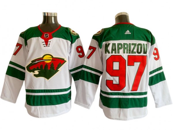 Minnesota Wild #97 Kirill Kaprizov White Away Jersey
