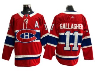 Montreal Canadiens #11 Brendan Gallagher Red Home Jersey