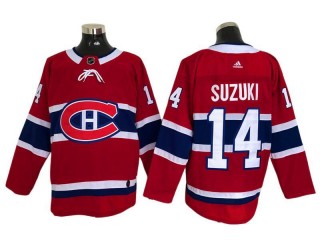 Montreal Canadiens #14 Nick Suzuki Red Home Jersey