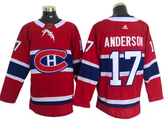 Montreal Canadiens #17 Josh Anderson Red Home Jersey