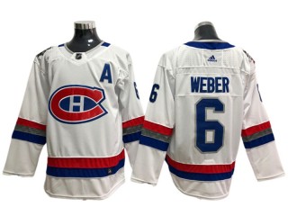 Montreal Canadiens #6 Shea Weber White 100TH Classic Jersey