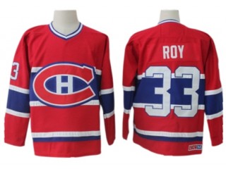 Montreal Canadiens #33 Patrick Roy Red 1995-96 Vintage CCM Jersey
