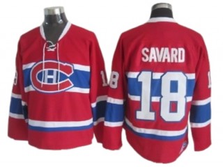Montreal Canadiens #18 Serge Savard Red Vintage CCM Jersey