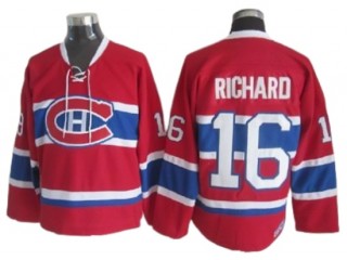 Montreal Canadiens #16 Henri Richard Red Vintage CCM Jersey