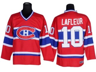 Montreal Canadiens #10 Guy Lafleur Vintage CCM Jersey - Red/White