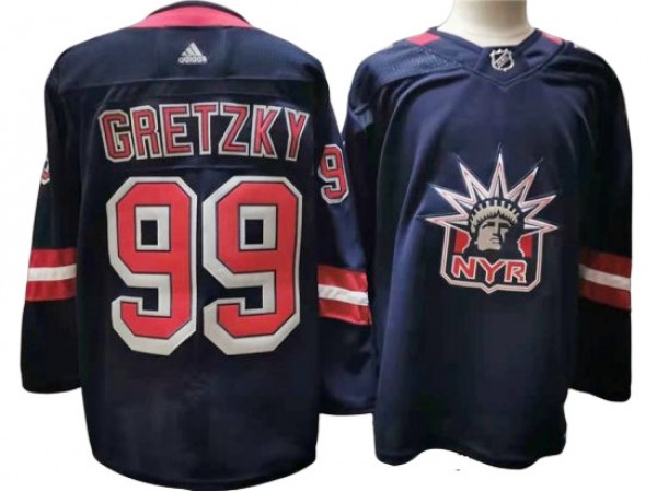 New York Rangers #99 Wayne Gretzky Navy 2020/21 Reverse Retro Jersey