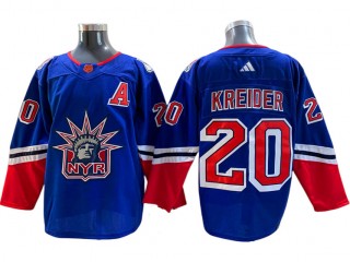 New York Rangers #20 Chris Kreider Royal Reverse Retro 2.0 Jersey