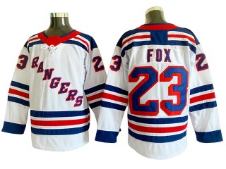 New York Rangers #23 Adam Fox White Away Jersey