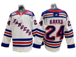 New York Rangers #24 Kaapo Kakko White Away Jersey