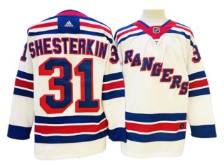 New York Rangers #31 Igor Shesterkin White Away Jersey