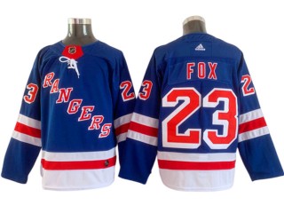 New York Rangers #23 Adam Fox Blue Home Jersey