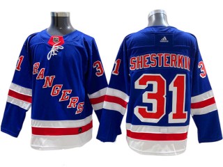 New York Rangers #31 Igor Shesterkin Blue Home Jersey