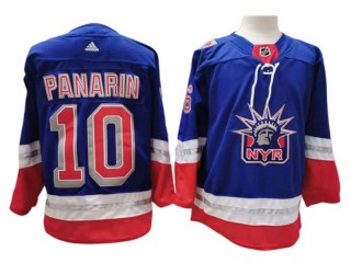 New York Rangers #10 Artemi Panarin Blue 2021 Classic Edition Liberty Jersey
