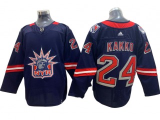 New York Rangers #24 Kaapo Kakko Navy 2020/21 Reverse Retro Jersey