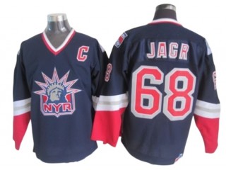 New York Rangers #68 Jaromir Jagr 1998 Vintage CCM Jersey - Navy/White