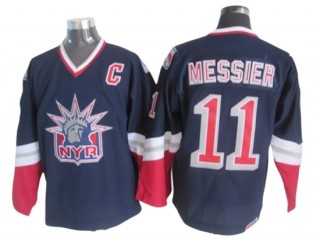 New York Rangers #11 Mark Messier 1998 Vintage CCM Jersey - Navy/White