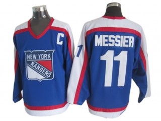 New York Rangers #11 Mark Messier Blue 1977 Vintage CCM Jersey