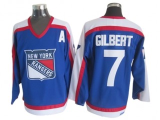 New York Rangers #7 Rod Gilbert Blue 1977 Vintage CCM Jersey