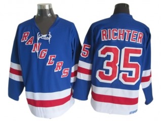 New York Rangers #35 Mike Richter Vintage CCM Jersey - Blue/White