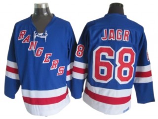 New York Rangers #68 Jaromir Jagr Blue Vintage CCM Jersey